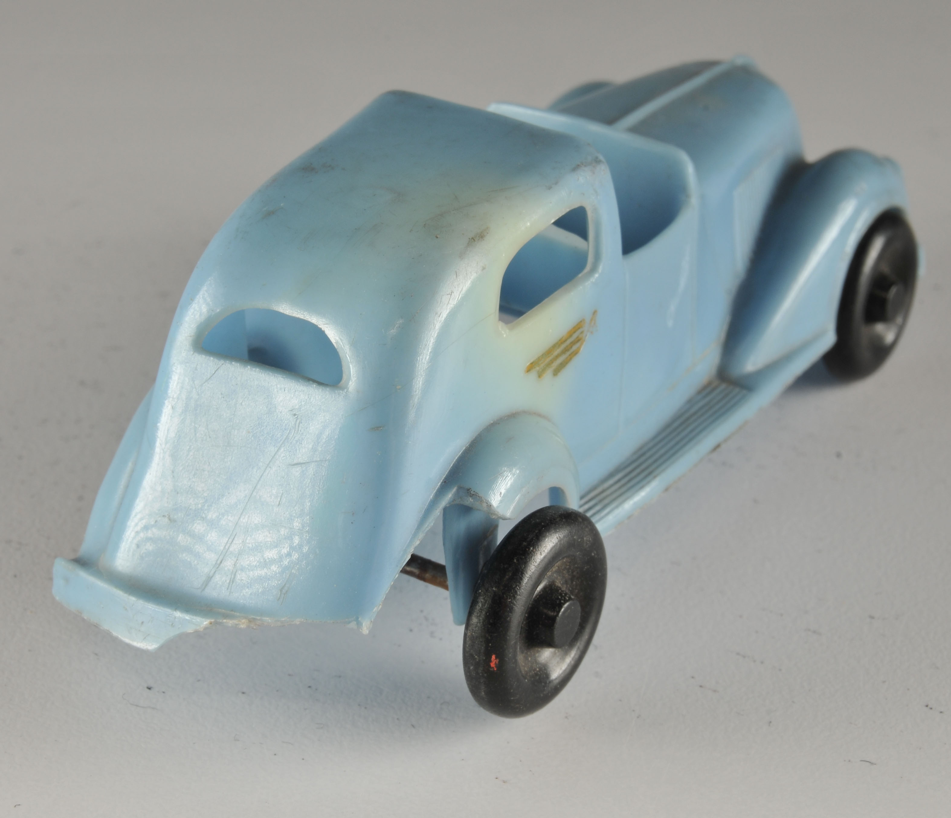 Vintage Toy Lamppost and Car