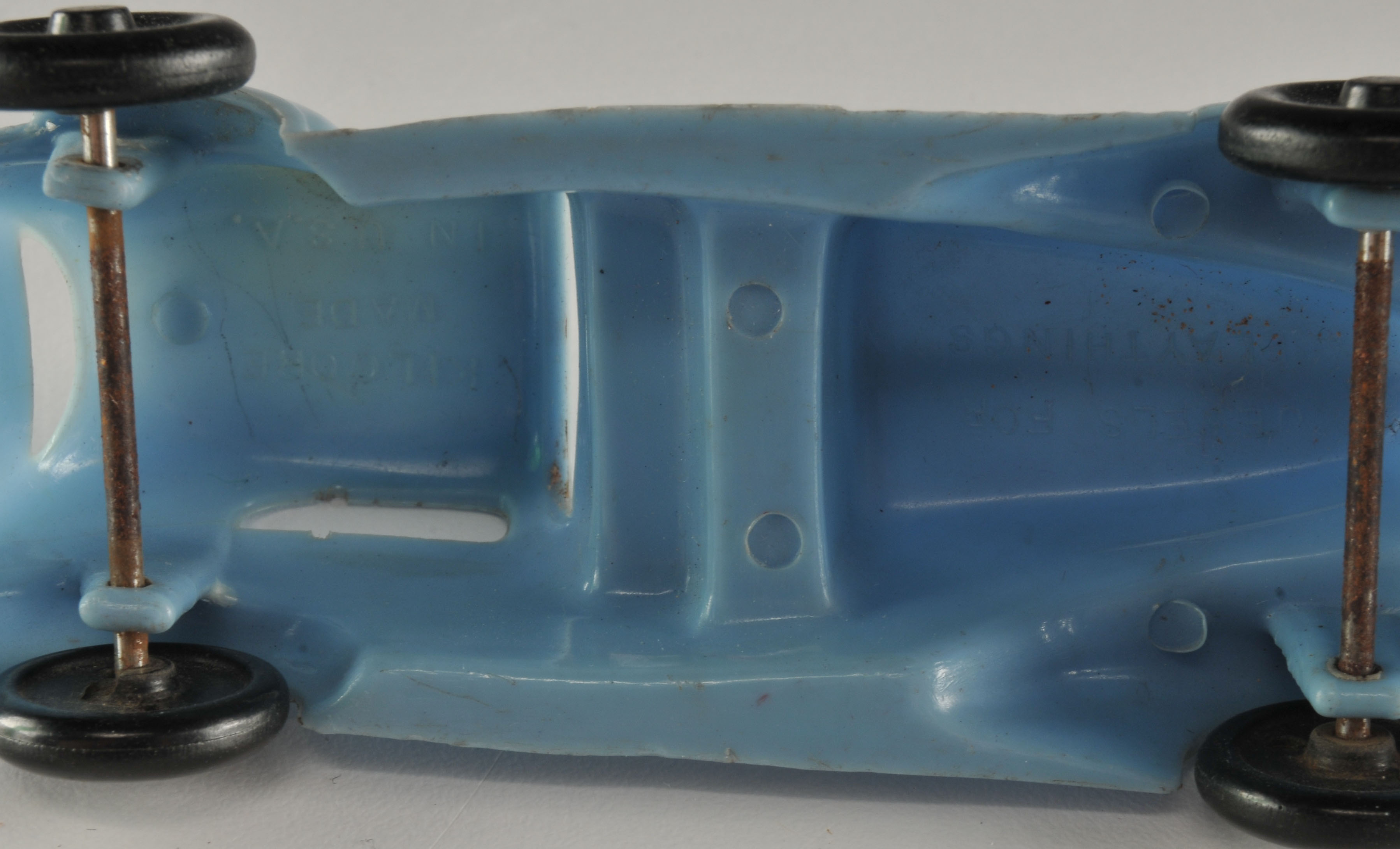 Vintage Toy Lamppost and Car