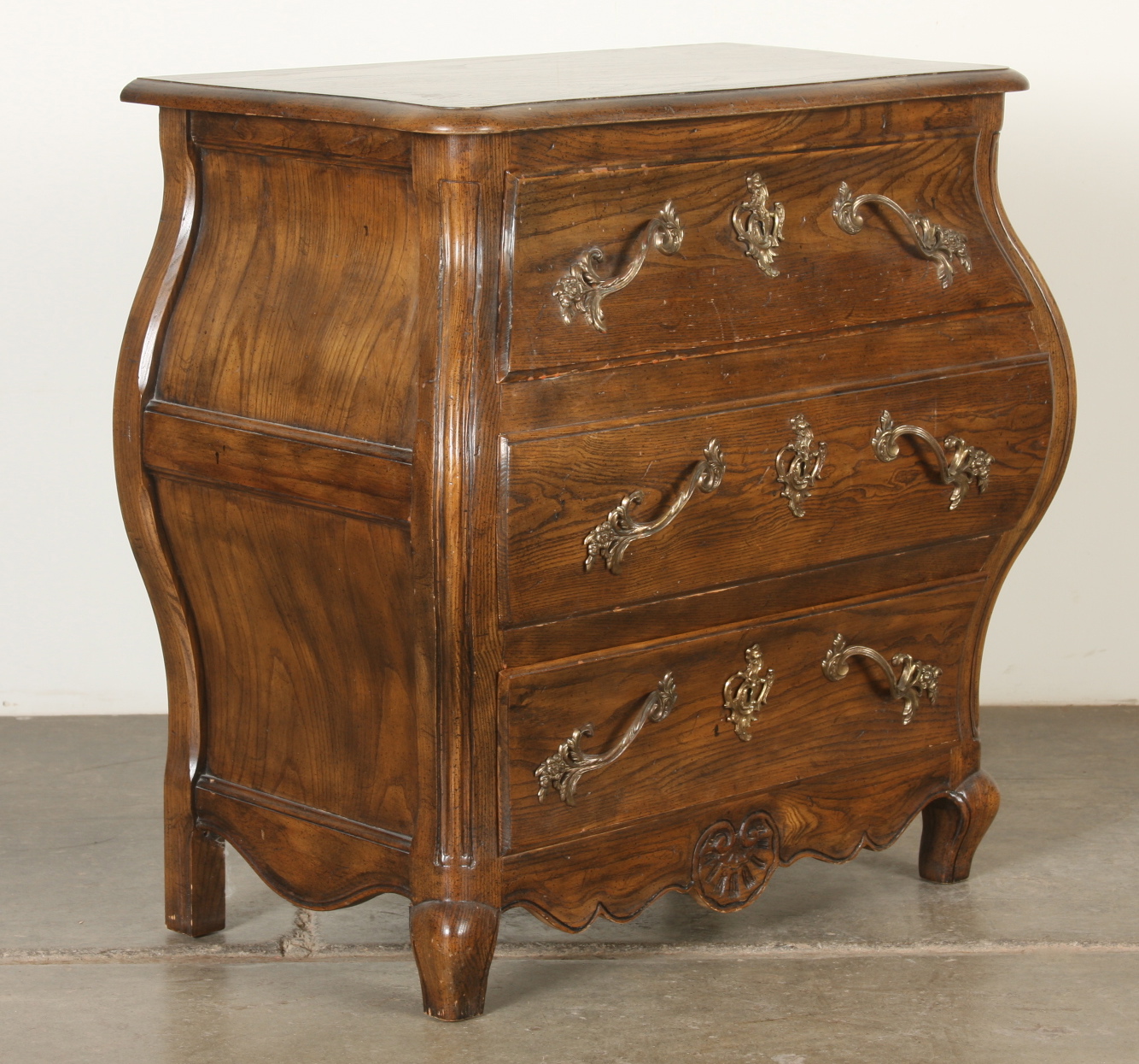 Baker Furniture, Bombe Chest Of Drawers