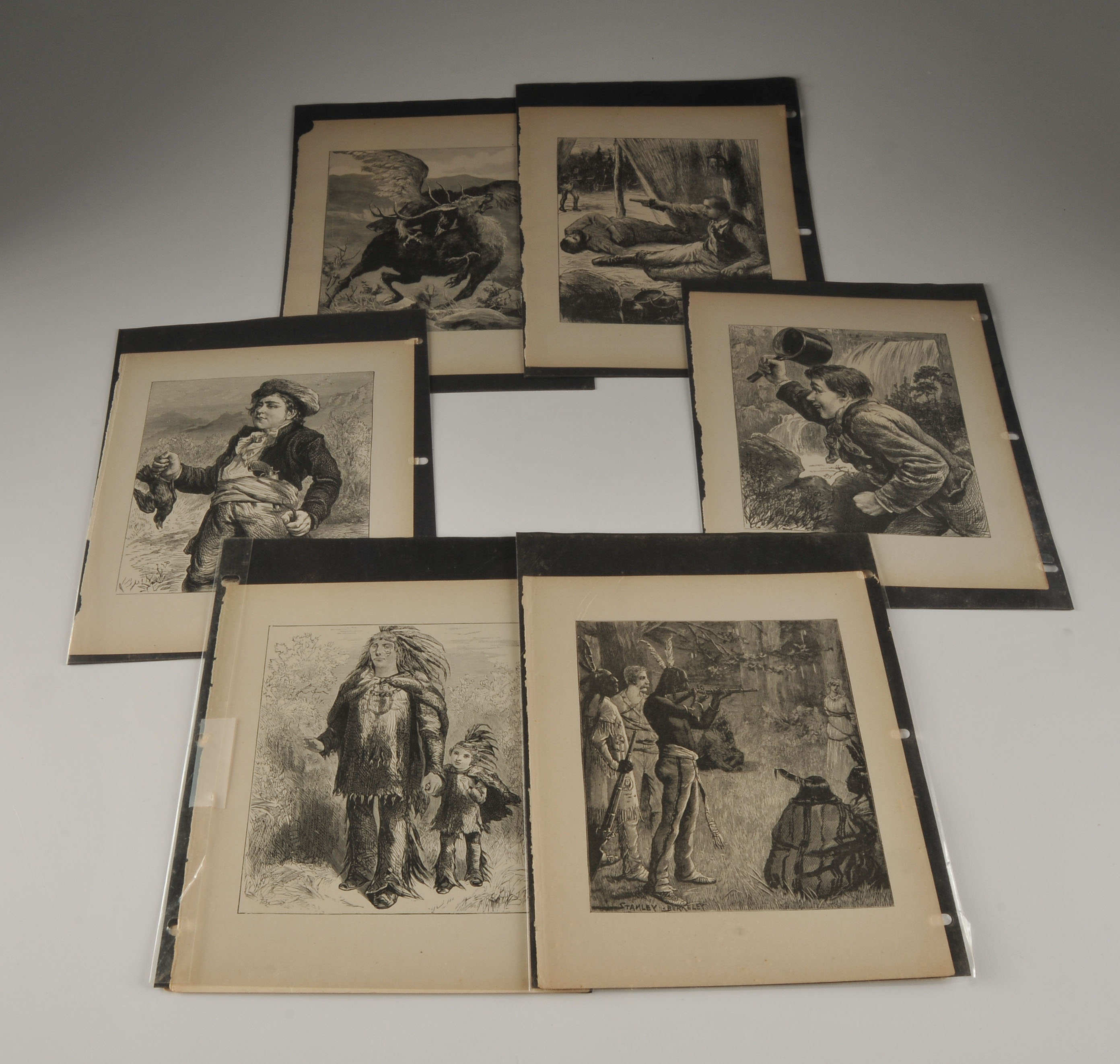 Stanley Berkeley & Other Artist's Antique Book Plates 