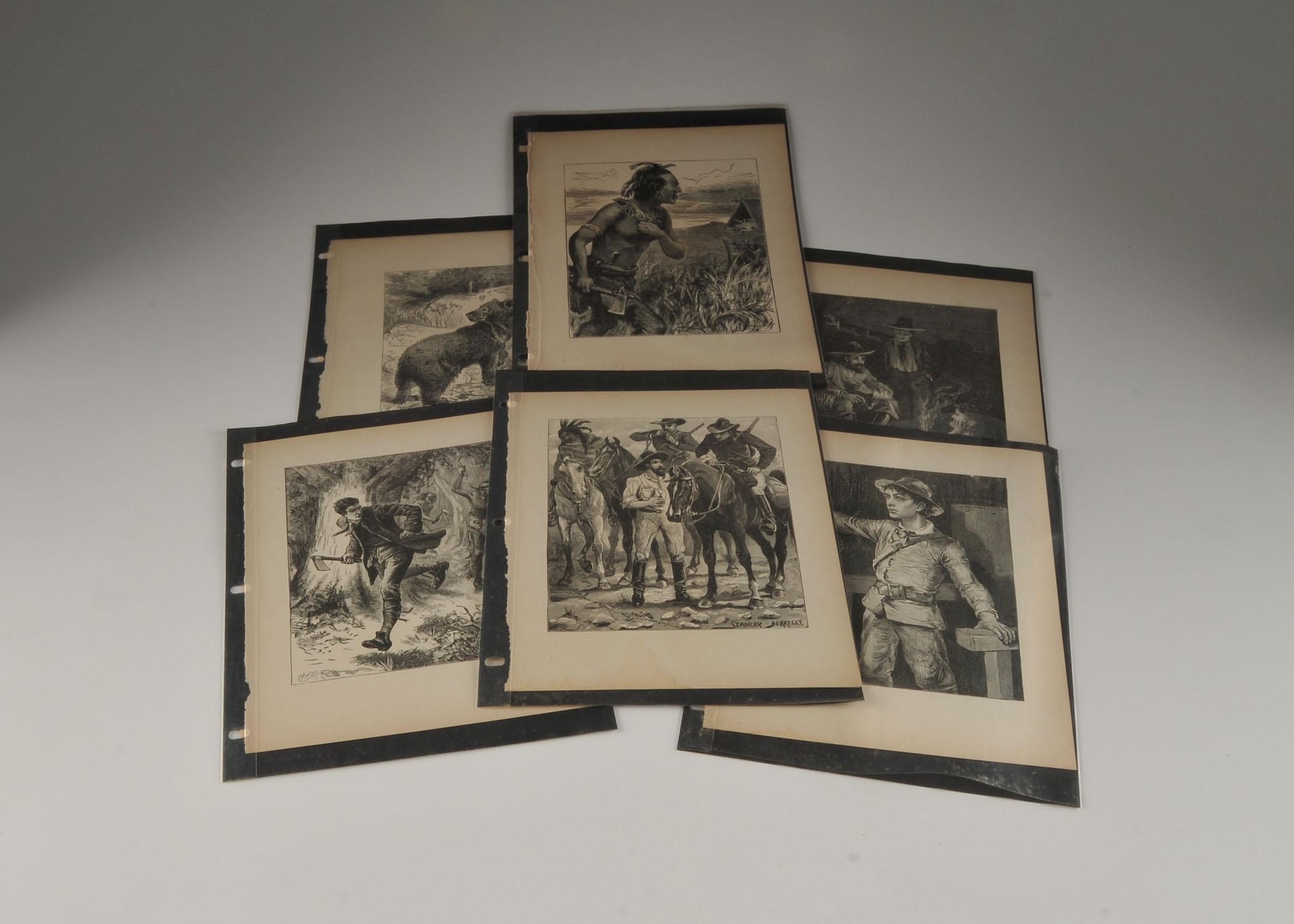 Stanley Berkeley & Other Artist's Antique Book Plates 