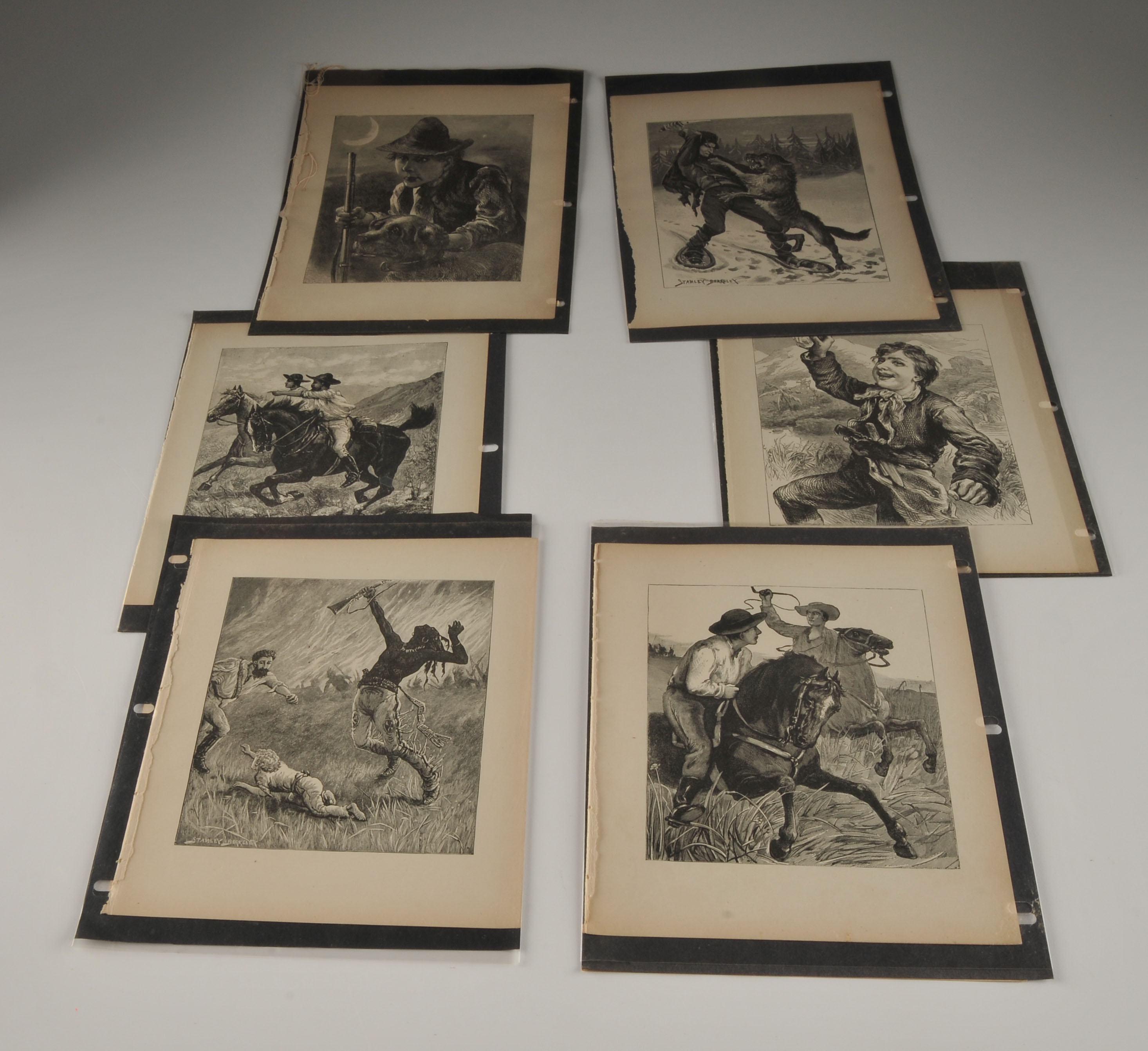 Stanley Berkeley & Other Artist's Antique Book Plates 