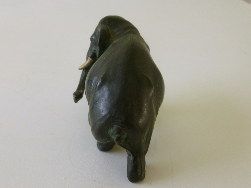 Vintage Cast Metal Elephants