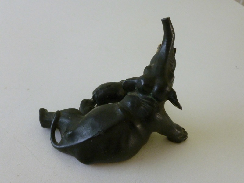 Vintage Cast Metal Elephants