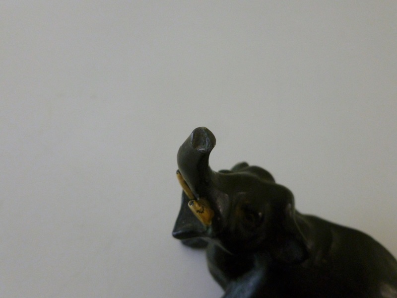 Vintage Cast Metal Elephants