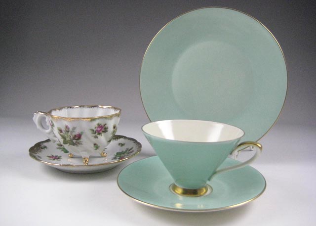 Ten Tea Cups and Saucers