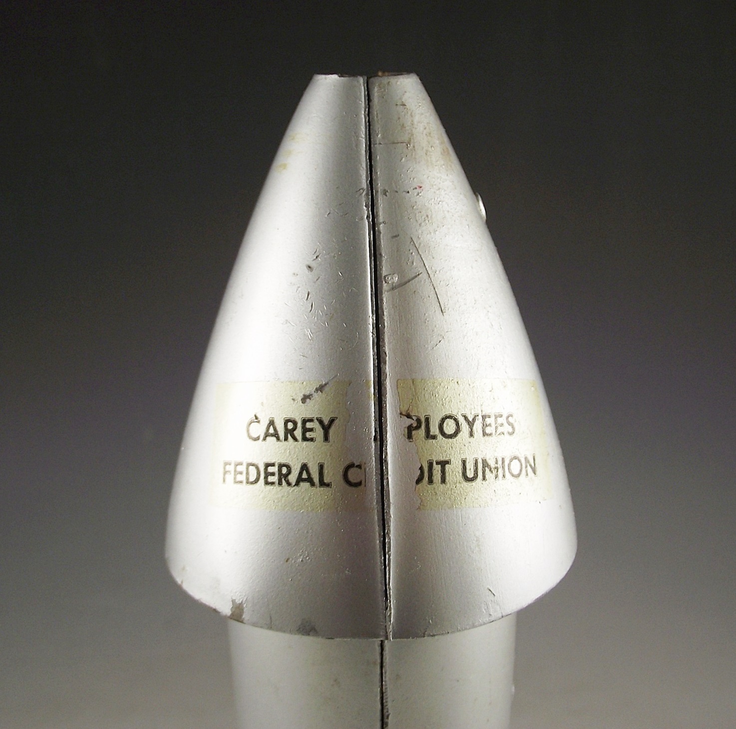 1957 Astro Mfg. die cast metal rocket bank.