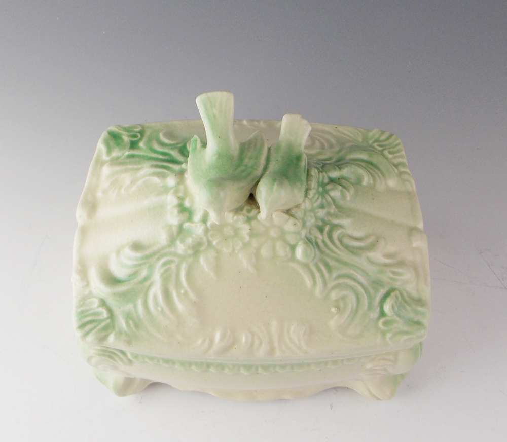 Antique Candy Dish with Birds