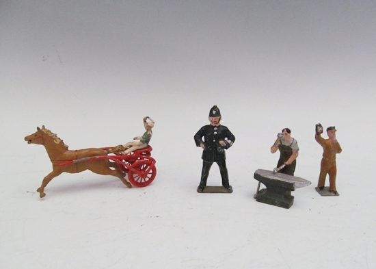 4 Antique Cast Metal Figurine /Toys