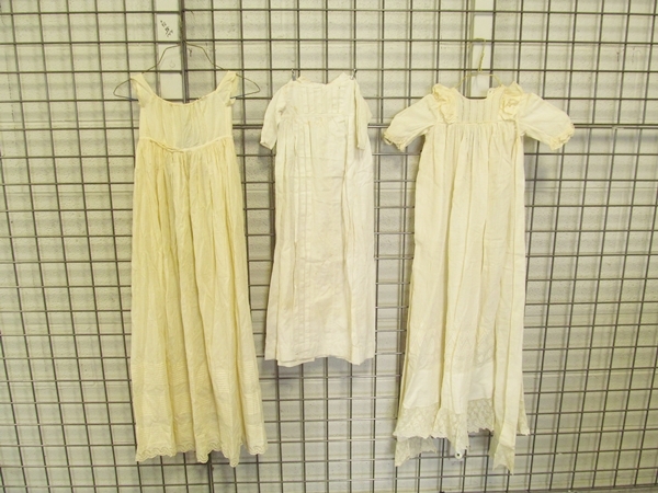 Trio of Vintage Christening Gowns