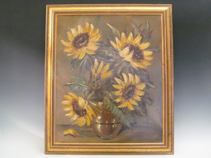 "Sunflower" Oil Painting by Ritter