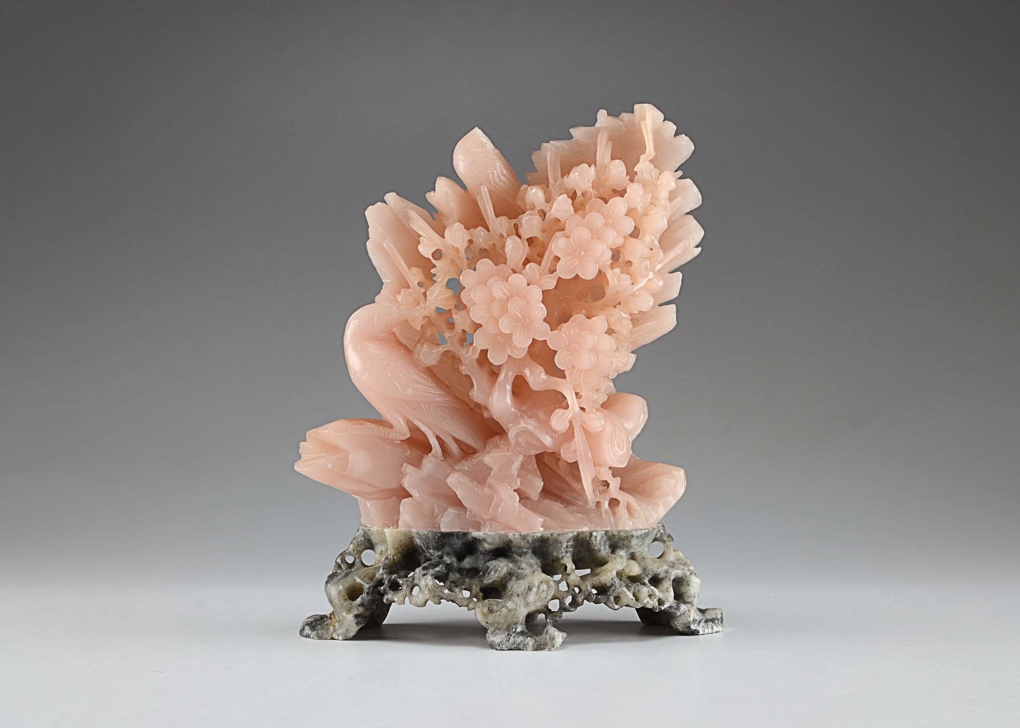 Pink Soapstone Sculpture