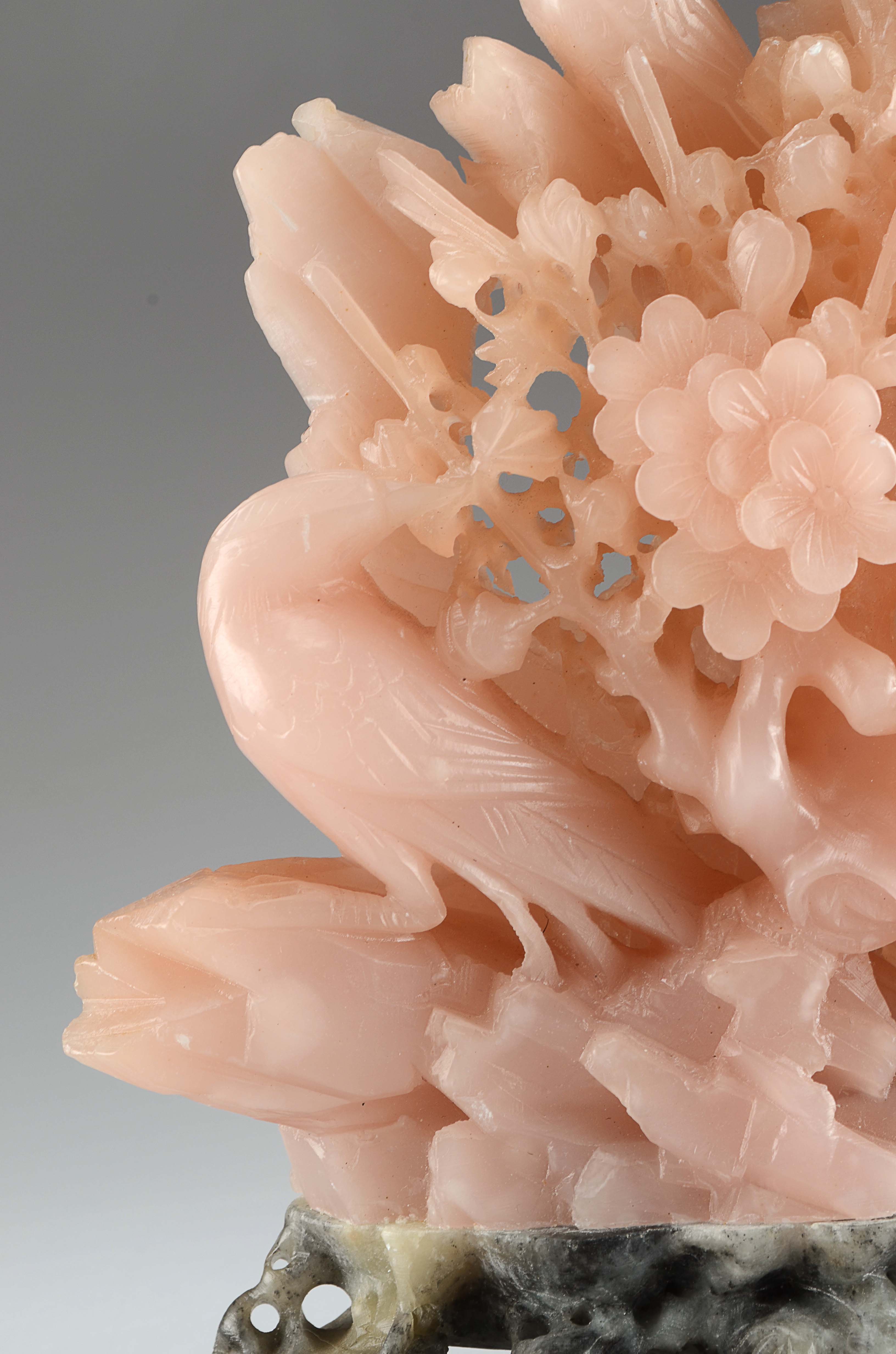 Pink Soapstone Sculpture