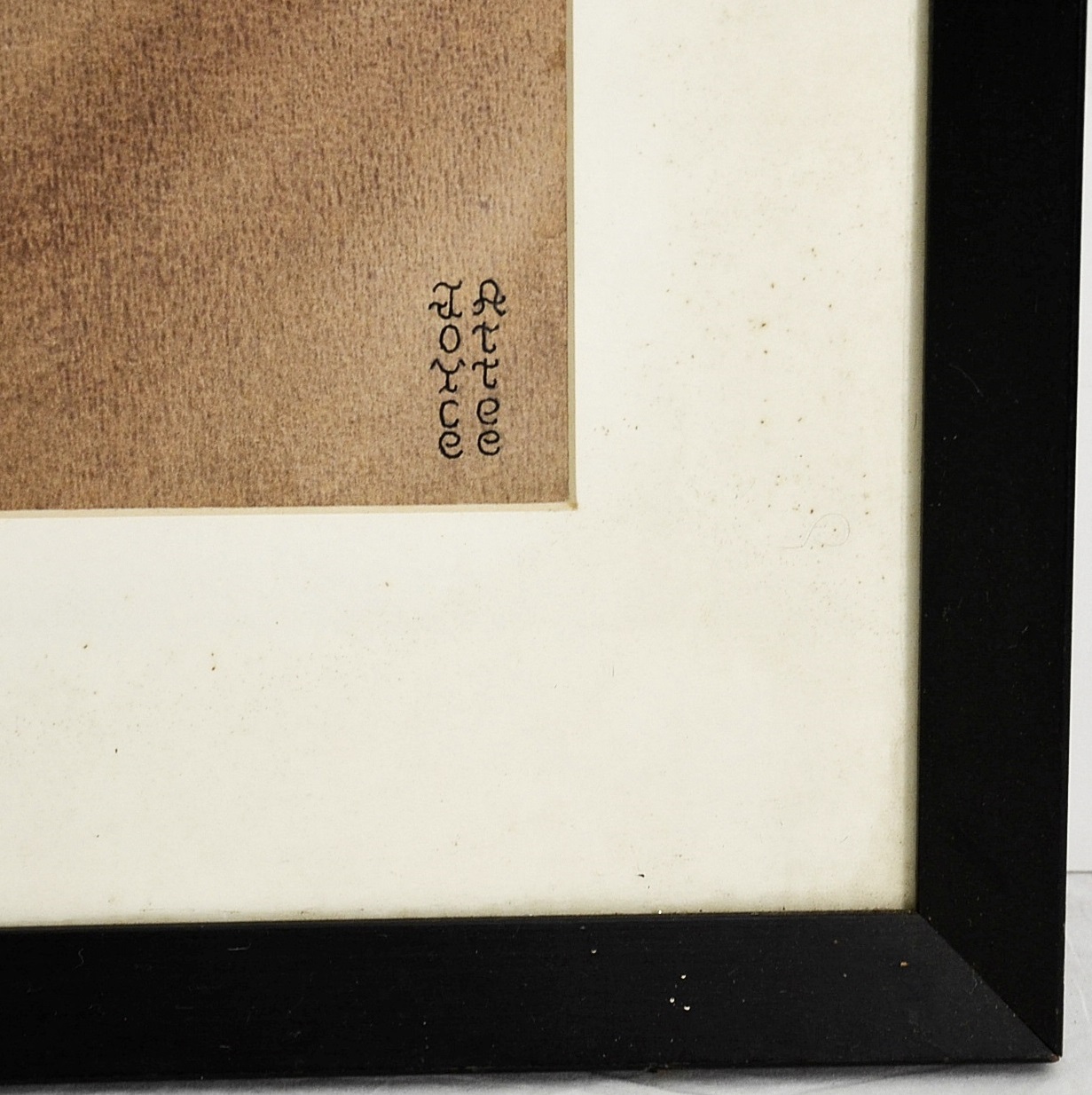 Joyce Attee watercolor titled "Stalemate".