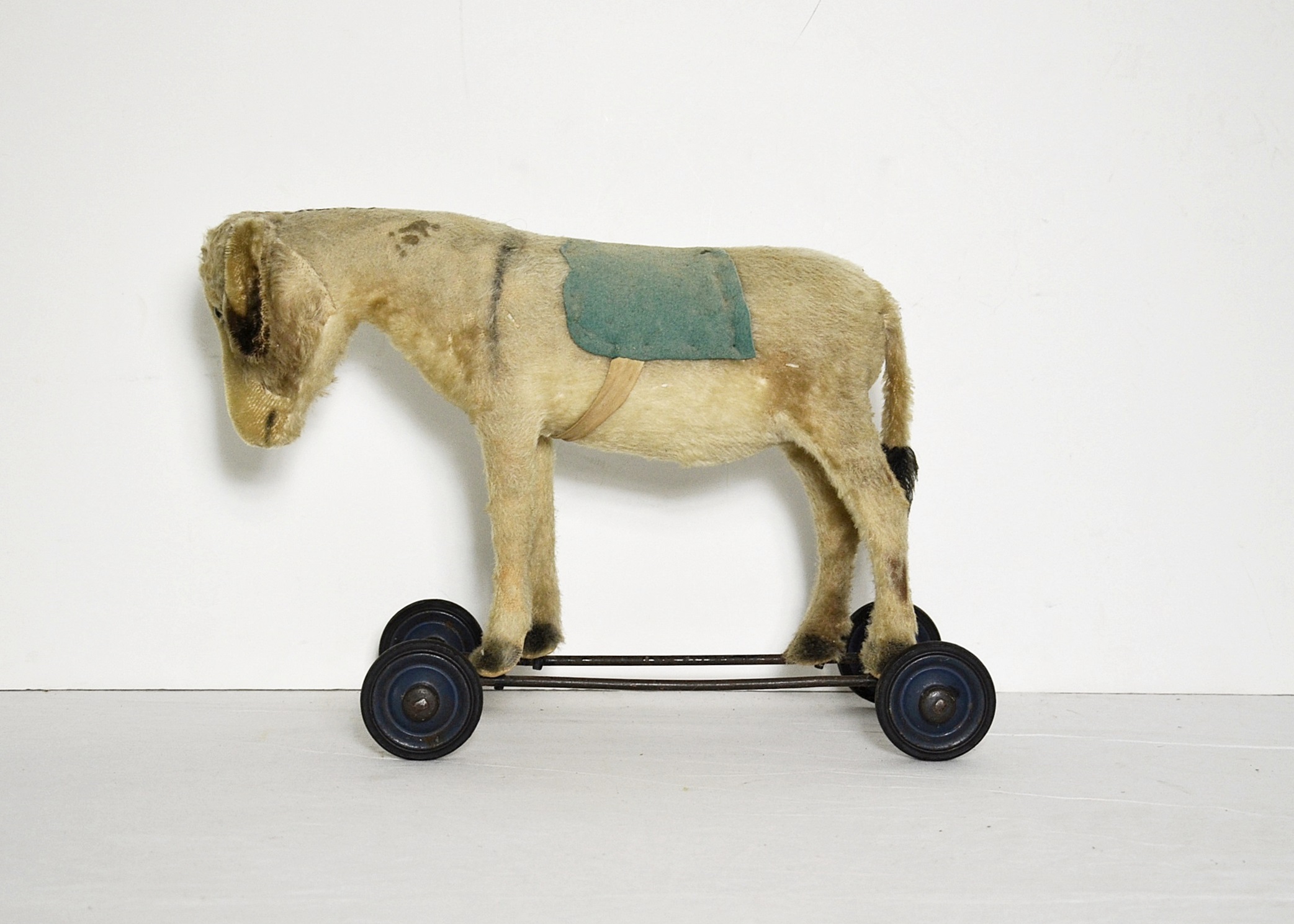 Steiff, antique donkey pull-toy.