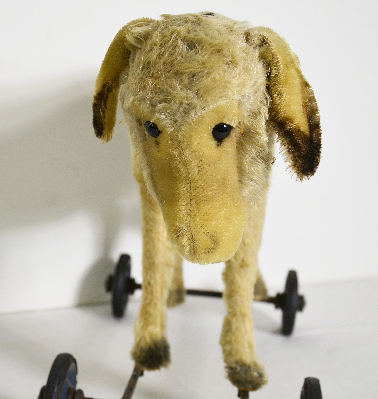 Steiff, antique donkey pull-toy.