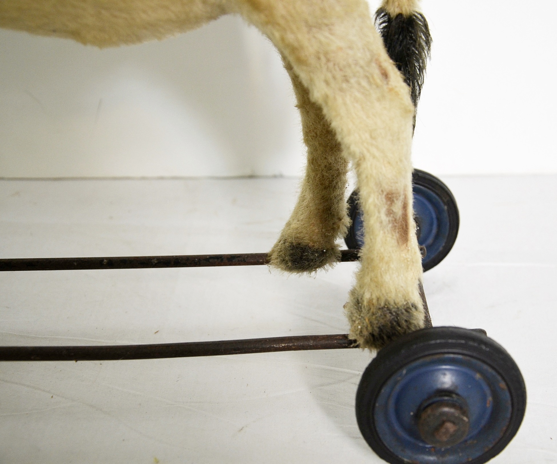 Steiff, antique donkey pull-toy.