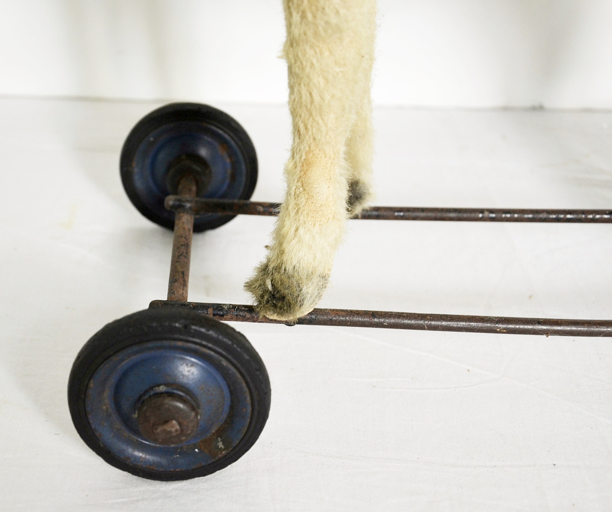 Steiff, antique donkey pull-toy.