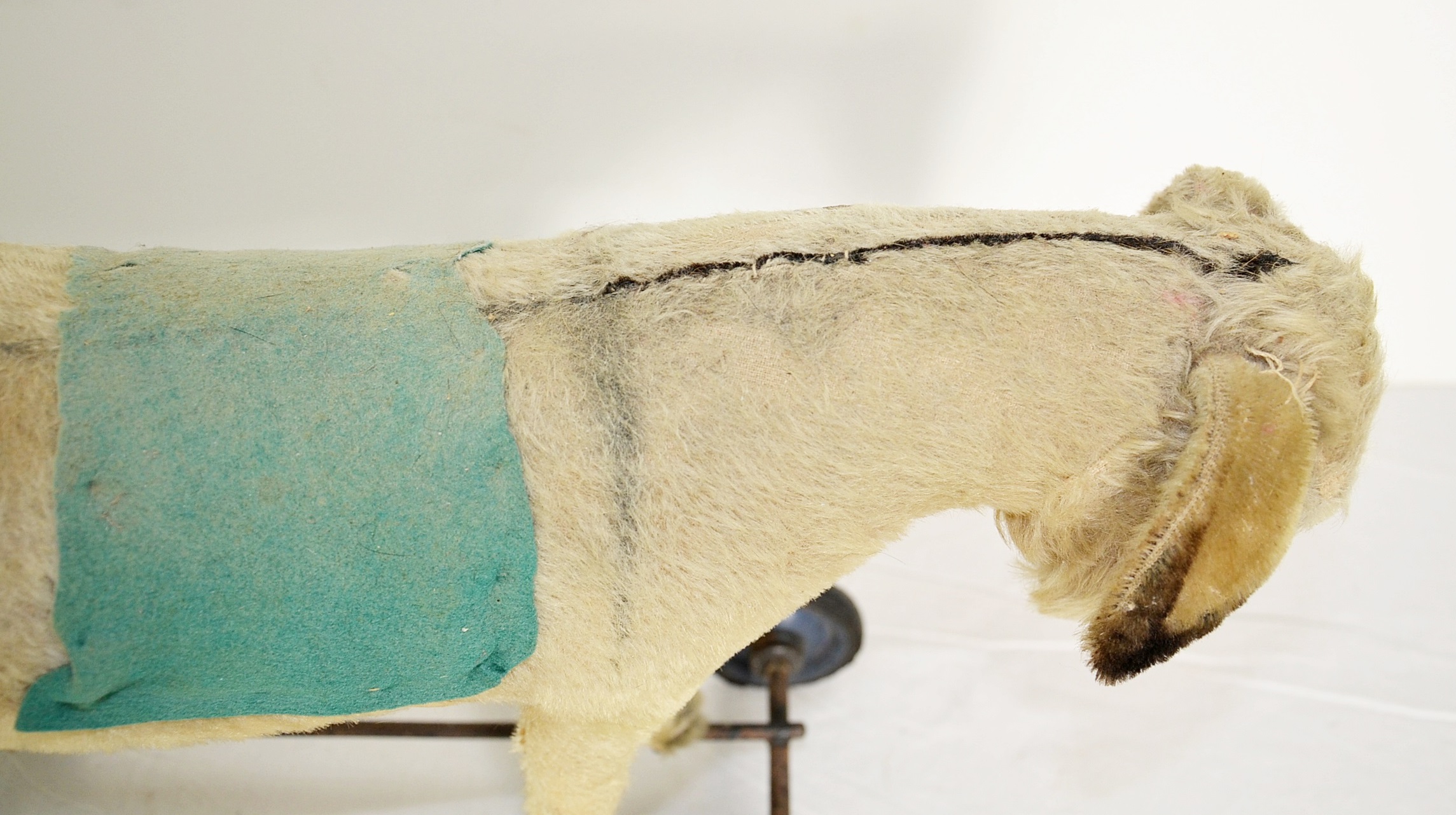 Steiff, antique donkey pull-toy.