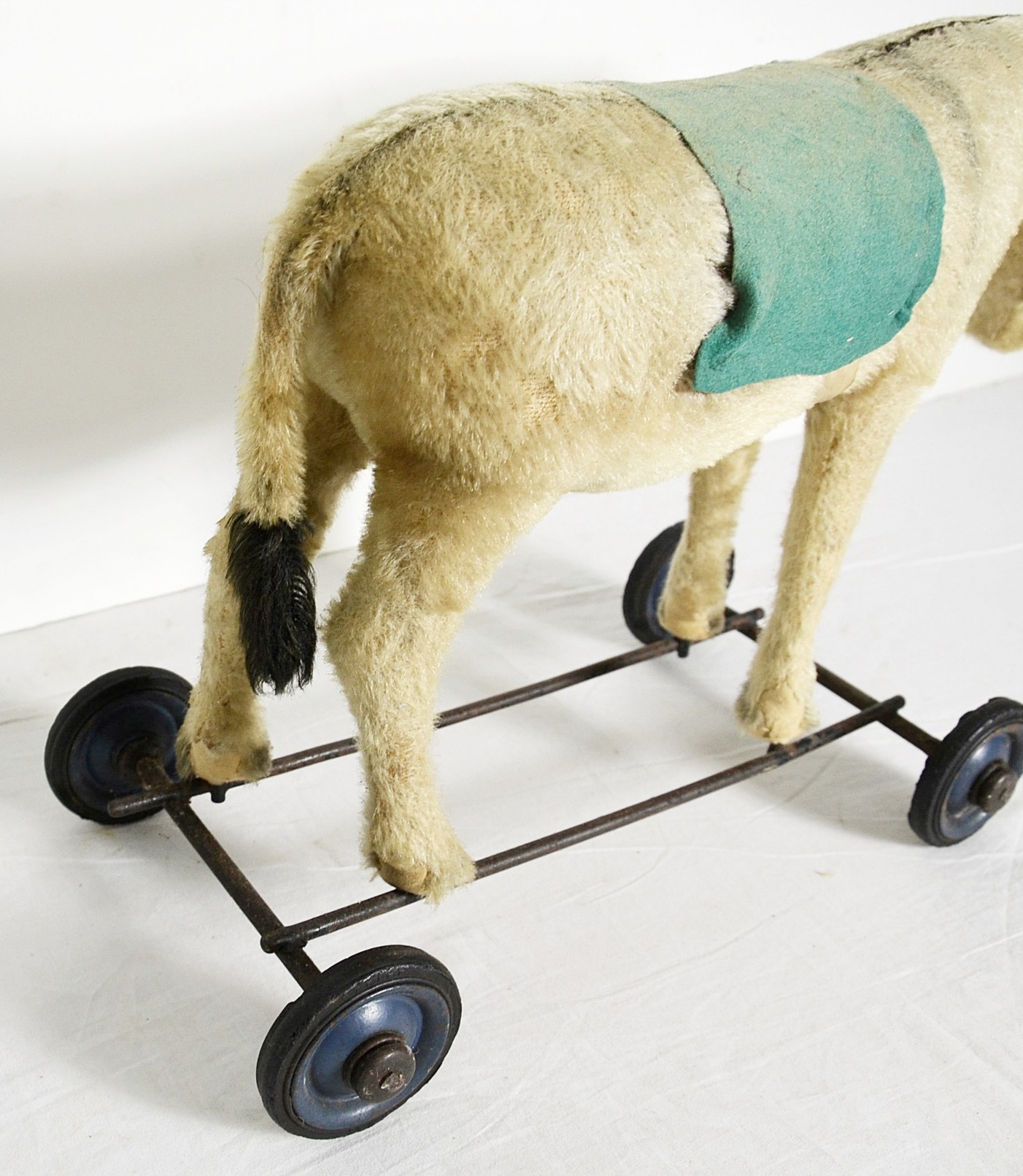 Steiff, antique donkey pull-toy.