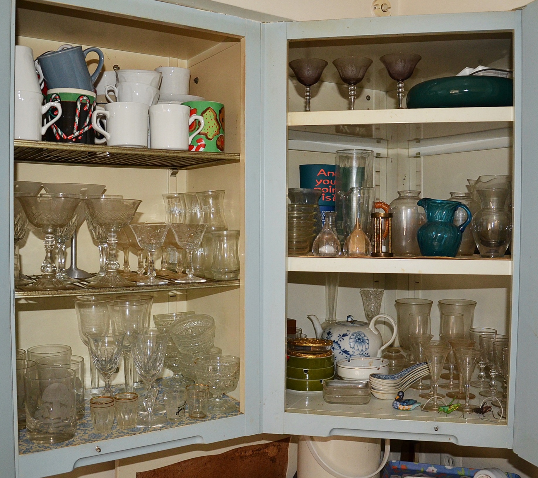 Generous kitchen clean-out.