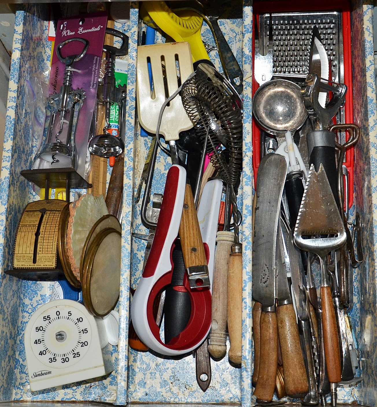 Generous kitchen clean-out.
