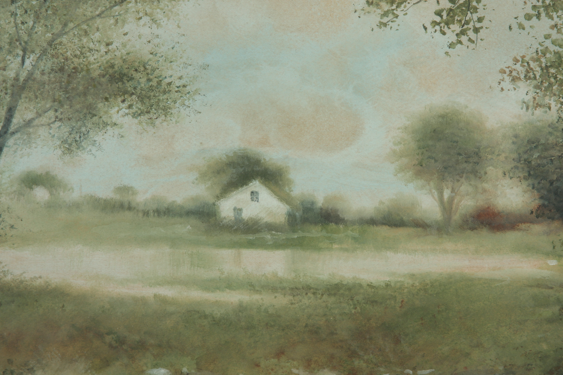 Original Ralph Dille Gouache on Paper Painting