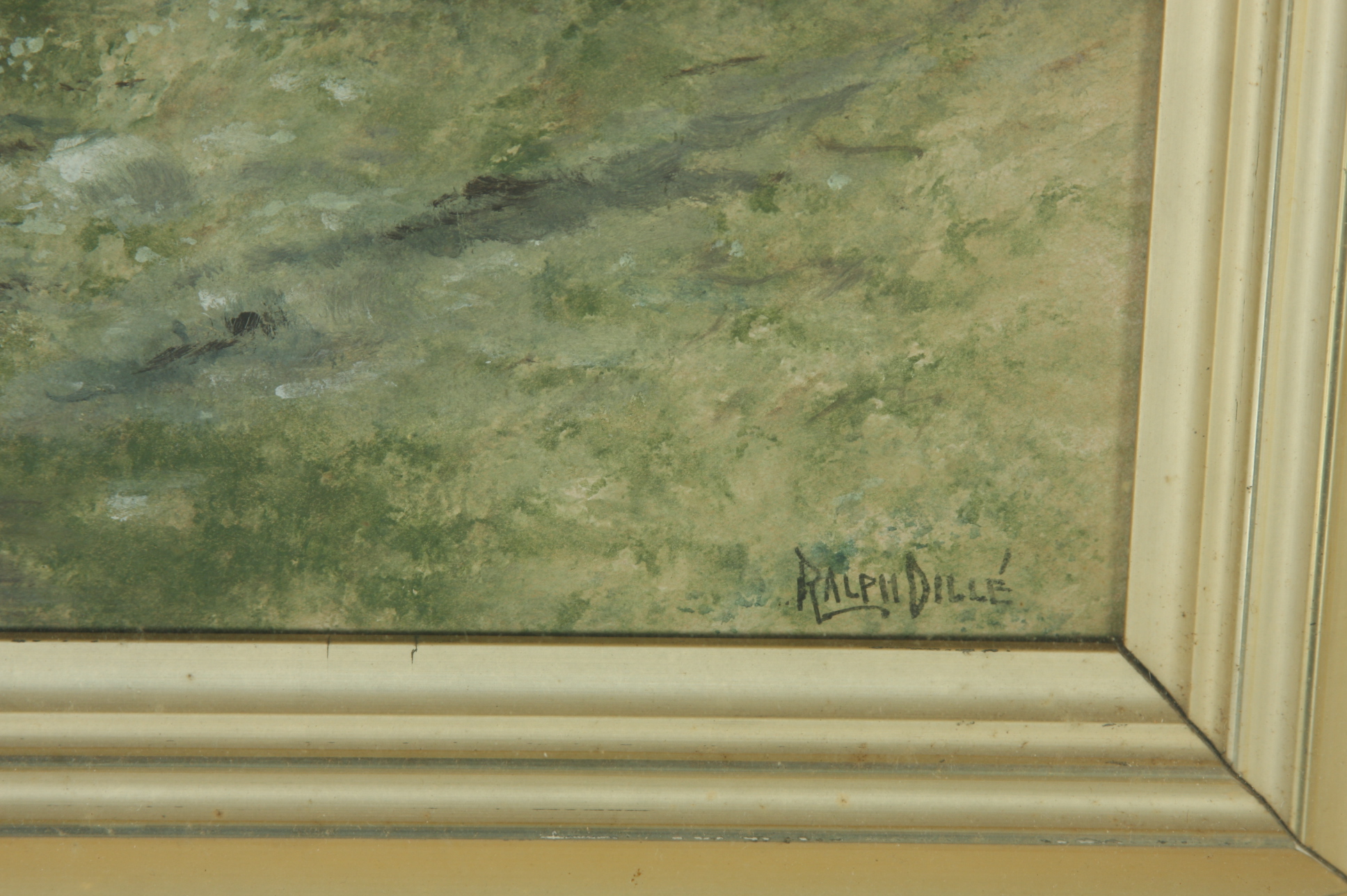 Original Ralph Dille Gouache on Paper Painting