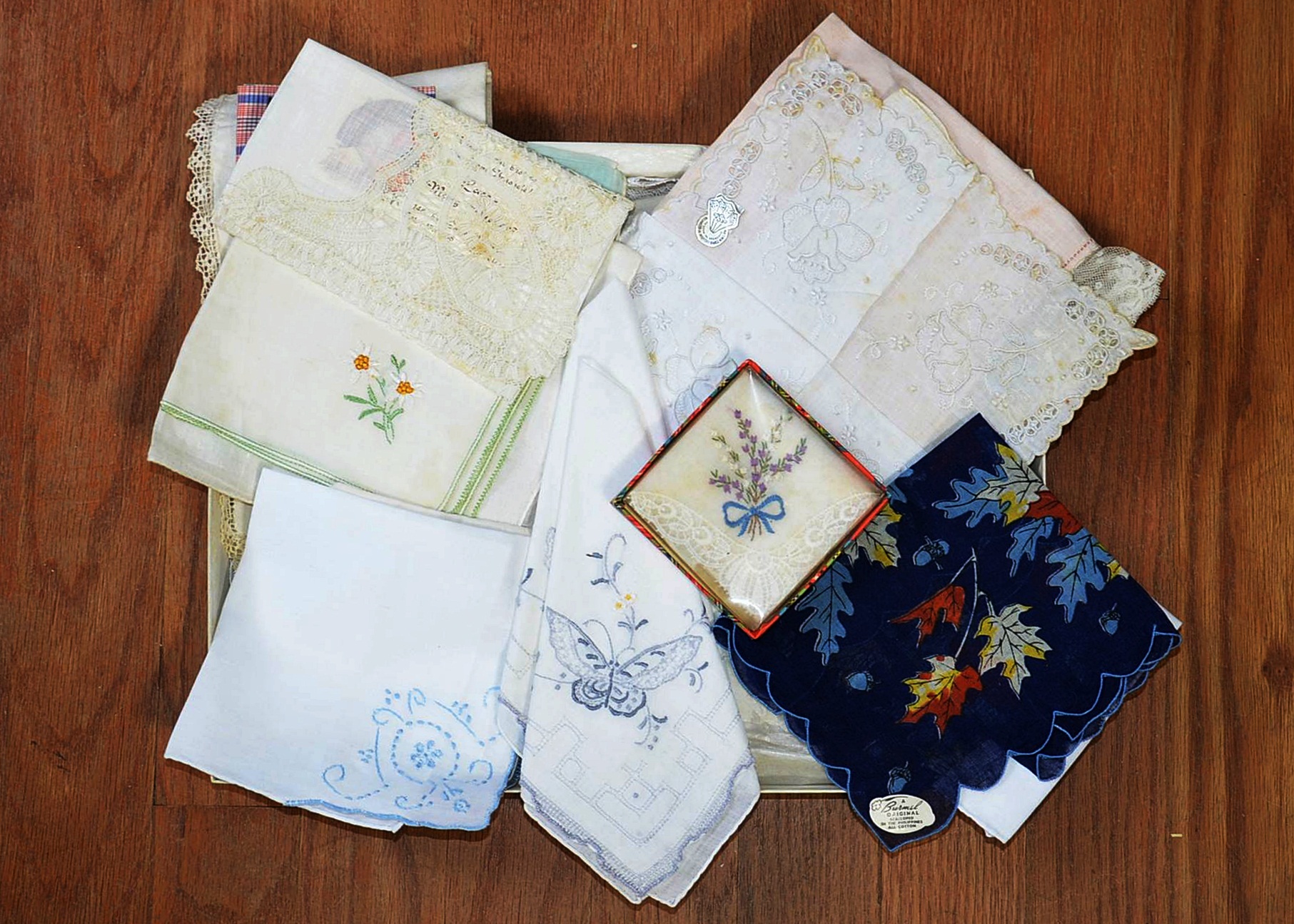 Vintage handkerchiefs.