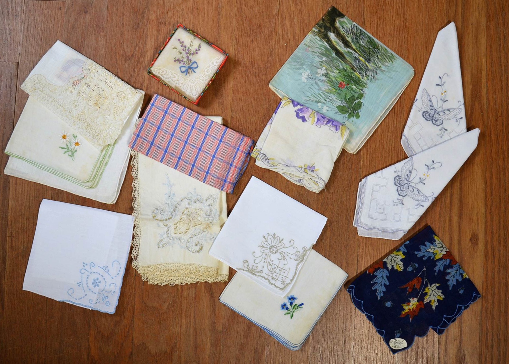 Vintage handkerchiefs.