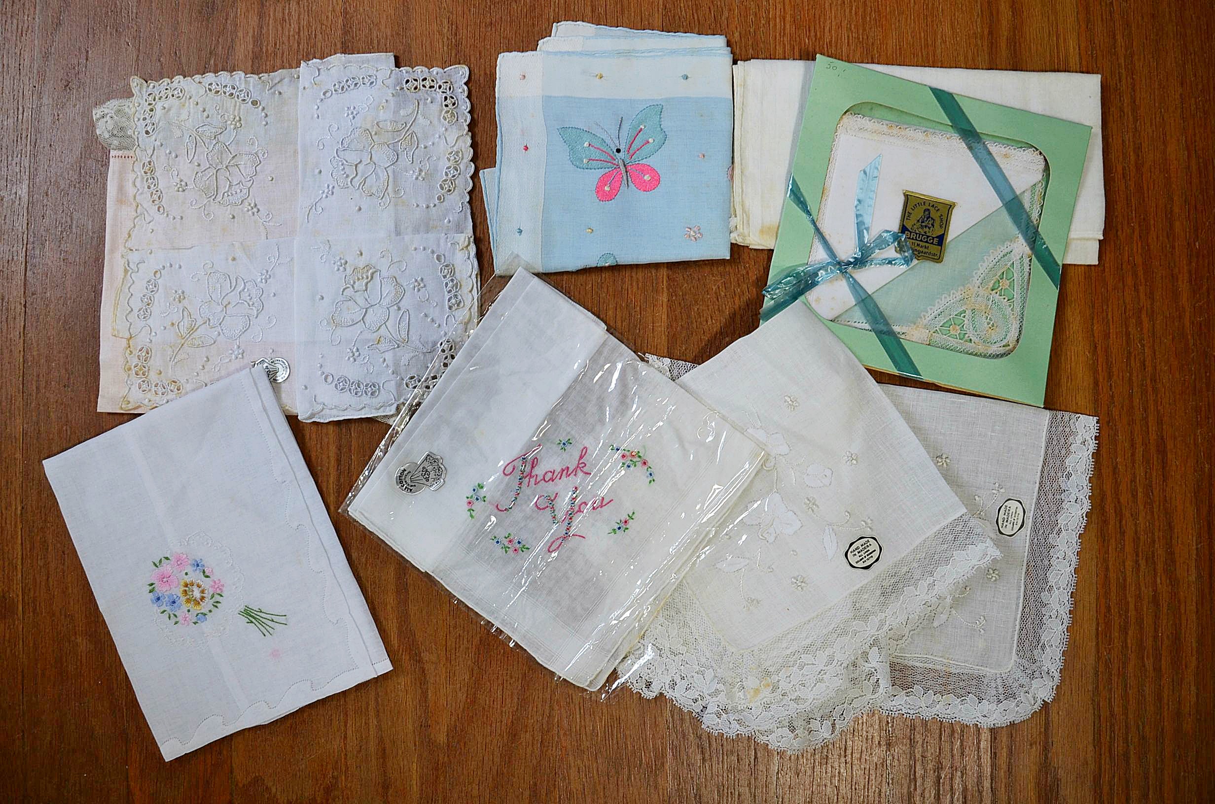 Vintage handkerchiefs.