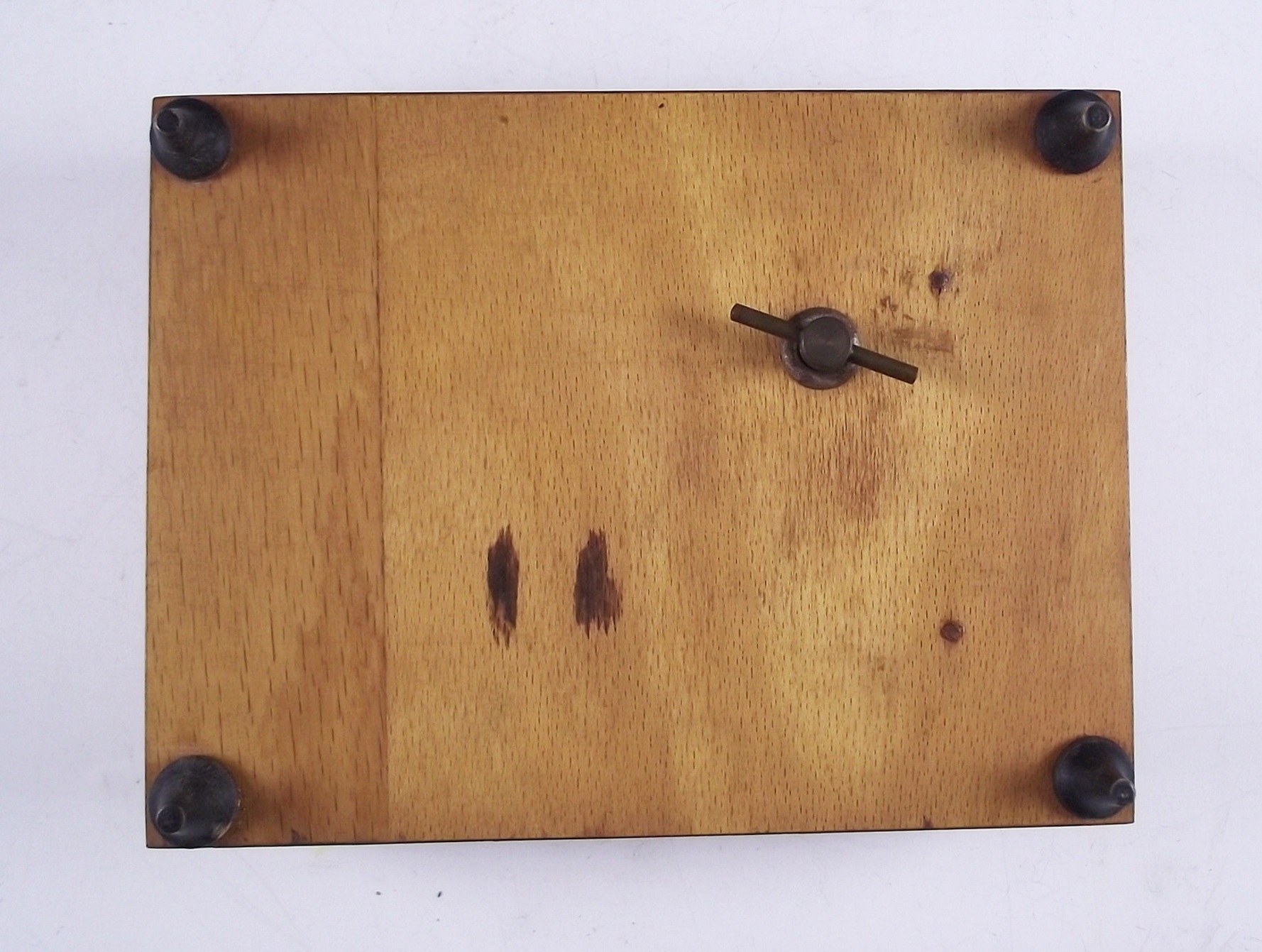 Two vintage music boxes.