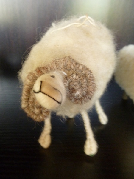 Collection of Toy Sheep Made with Real Wool