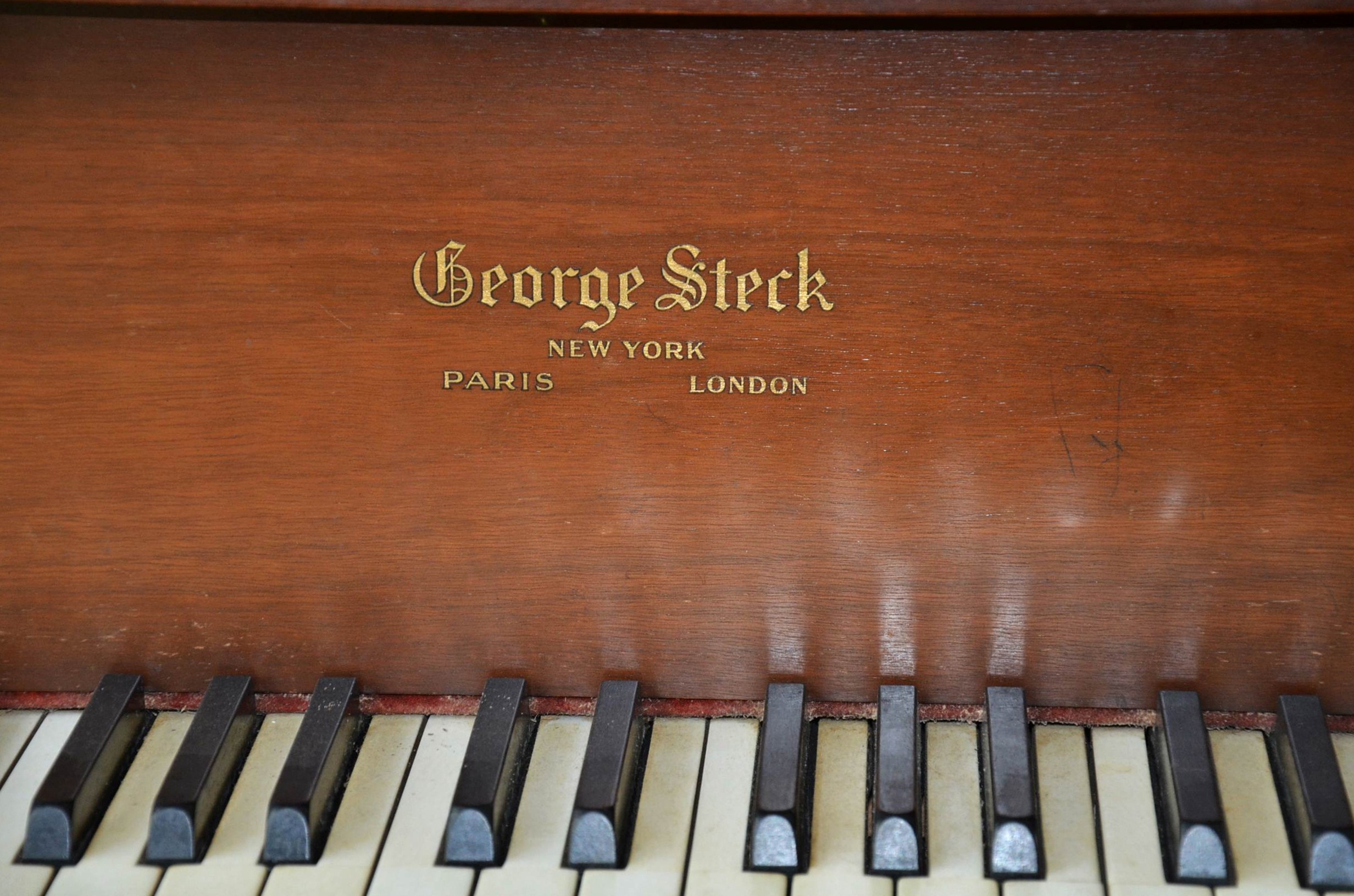 Circa 1930's George Steck baby grand piano.