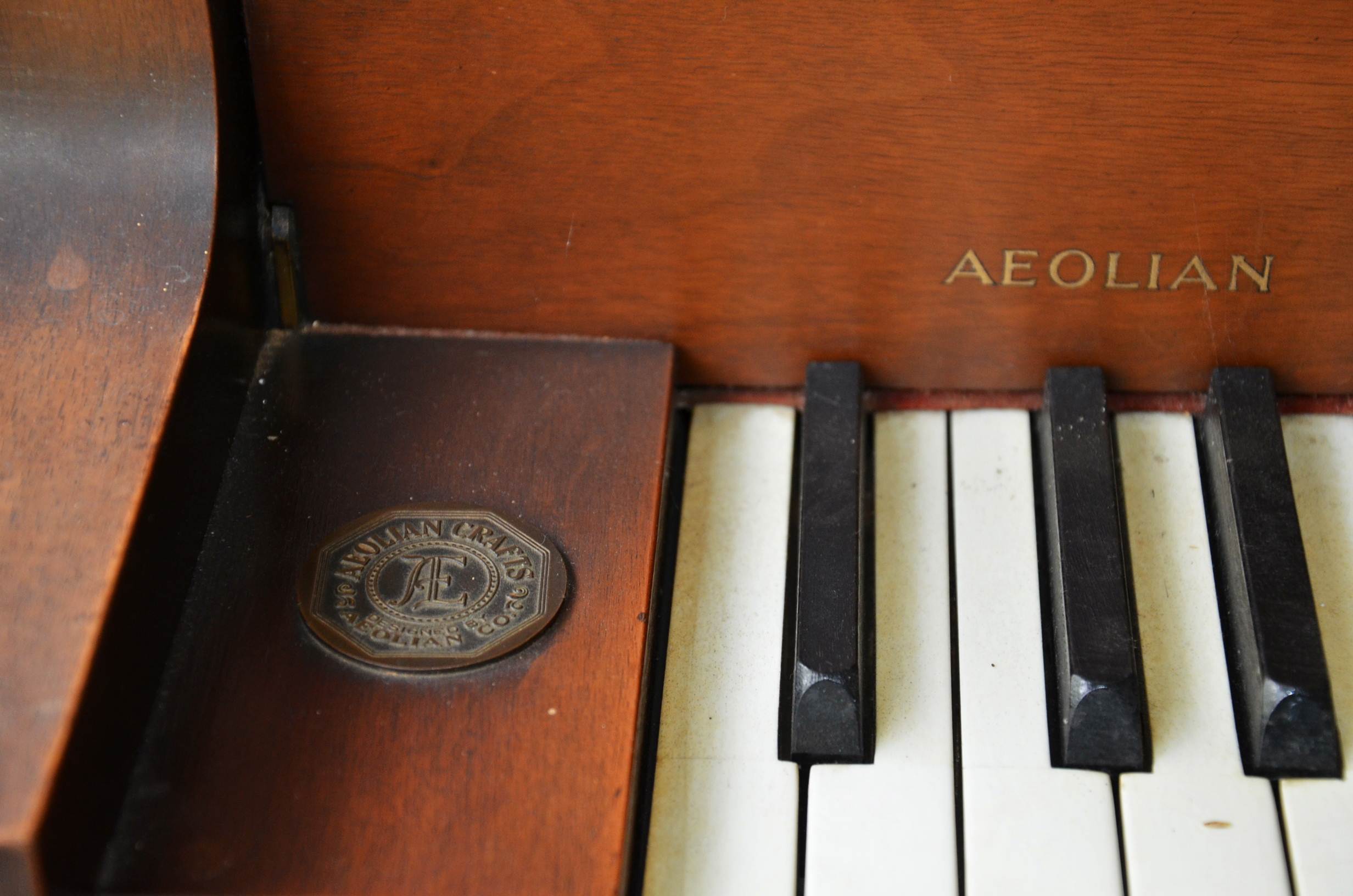 Circa 1930's George Steck baby grand piano.
