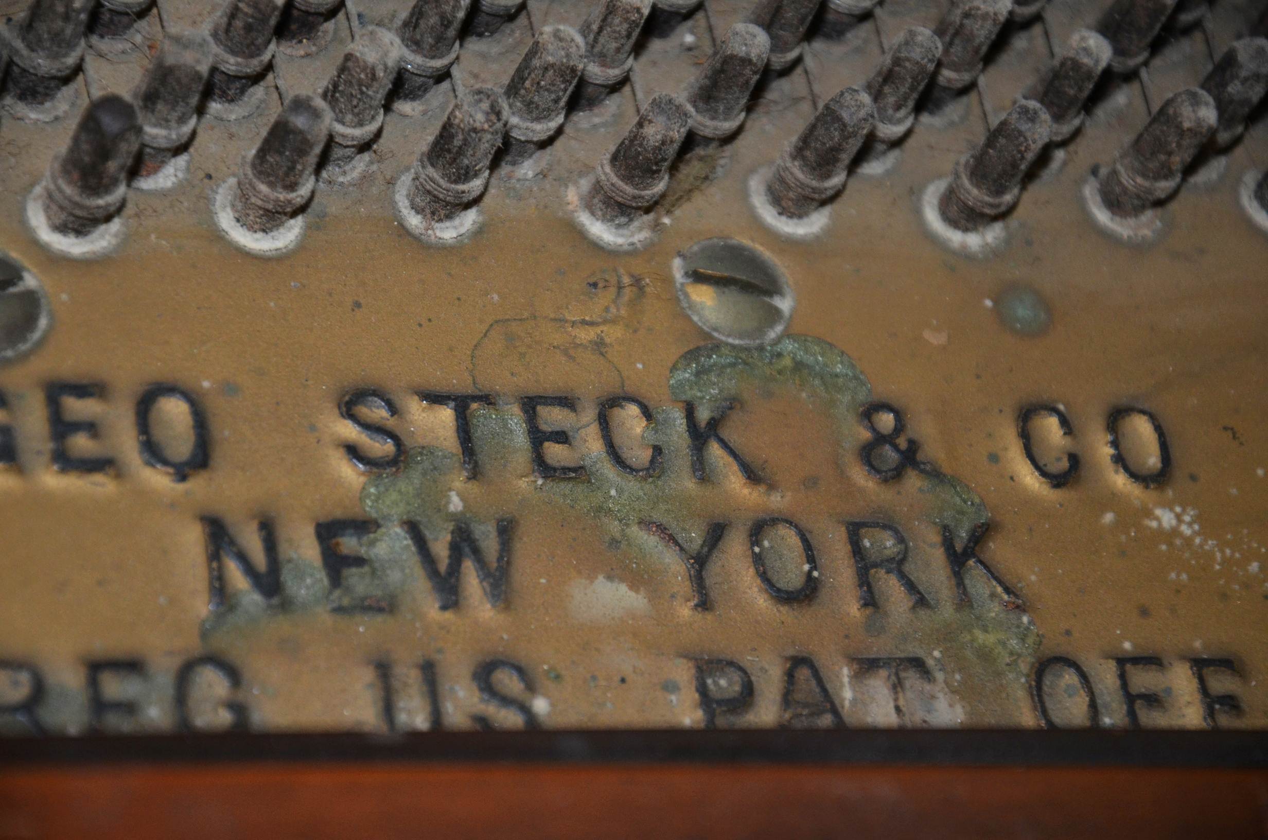 Circa 1930's George Steck baby grand piano.