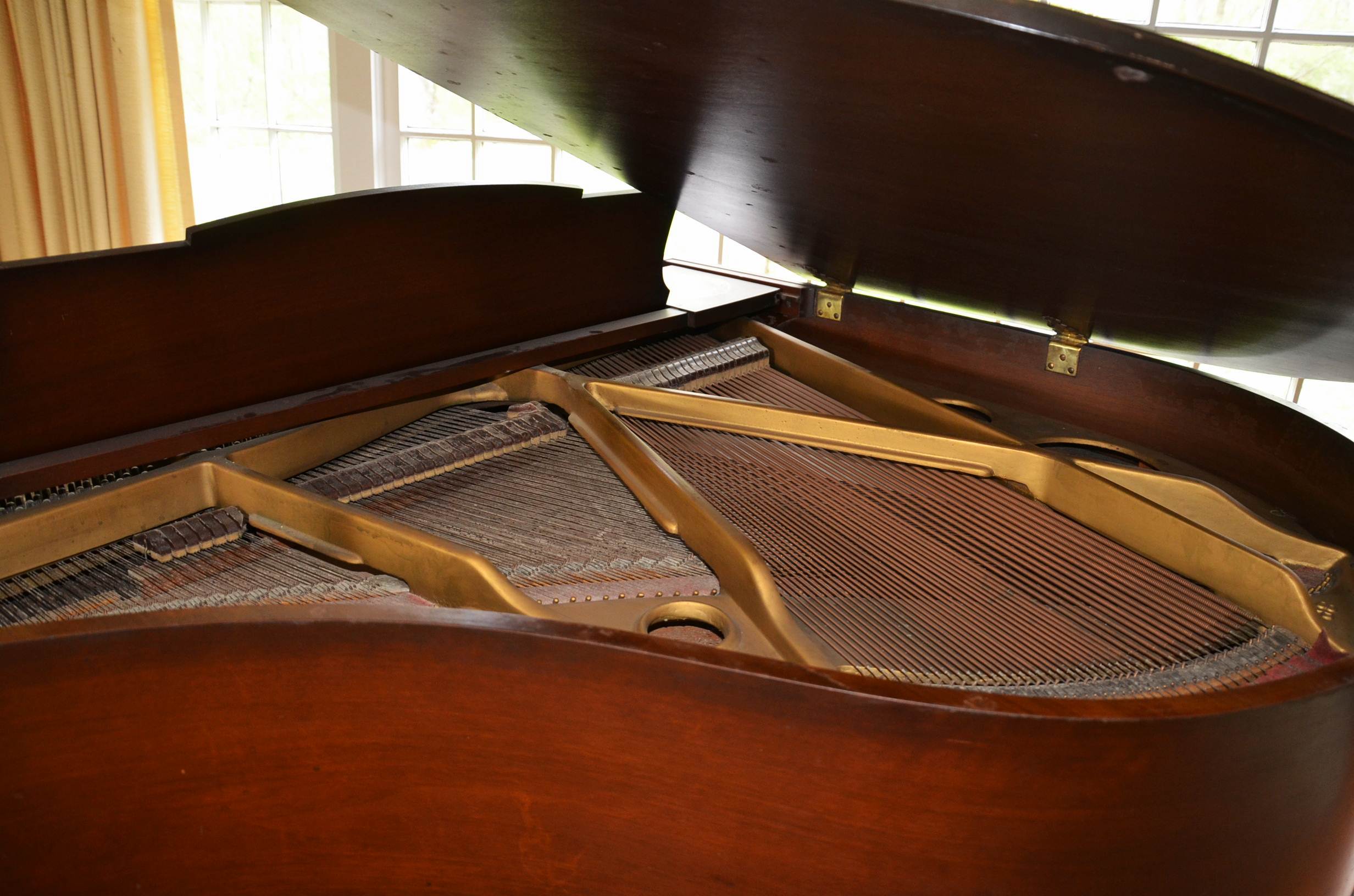 Circa 1930's George Steck baby grand piano.