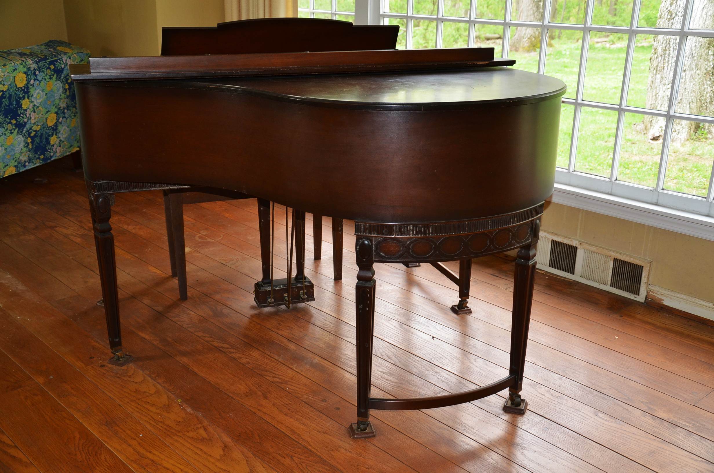 Circa 1930's George Steck baby grand piano.