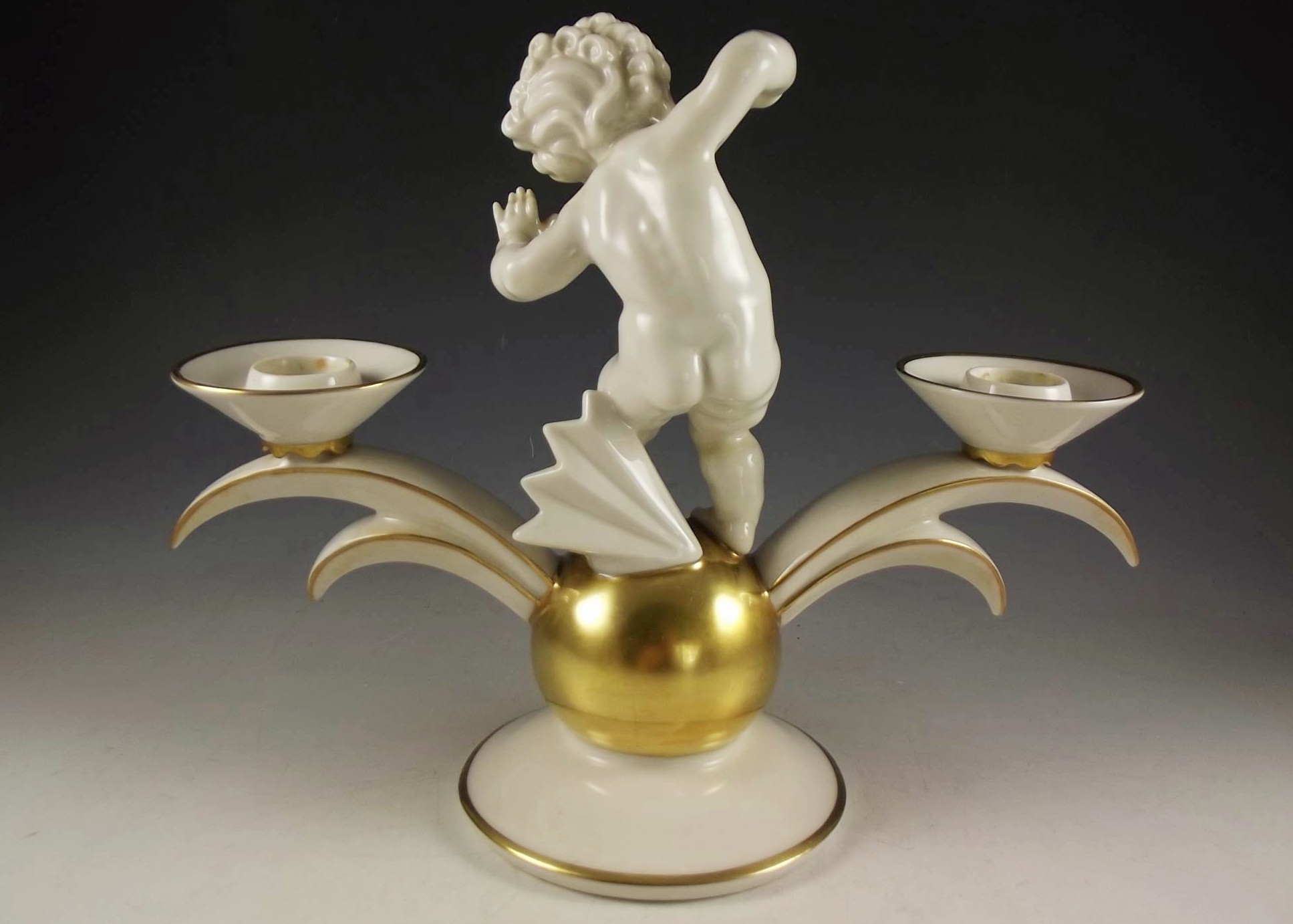 Hutschenreuther Selb Kunstabteilung LHS candelabra.