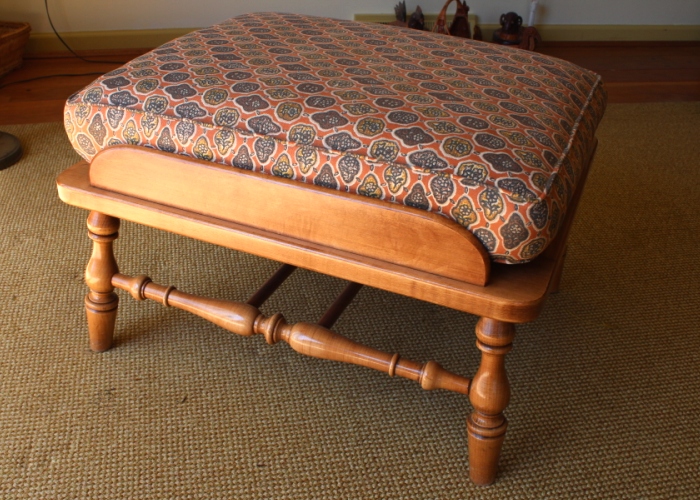 Thomasville Maple Oversized Footstool 