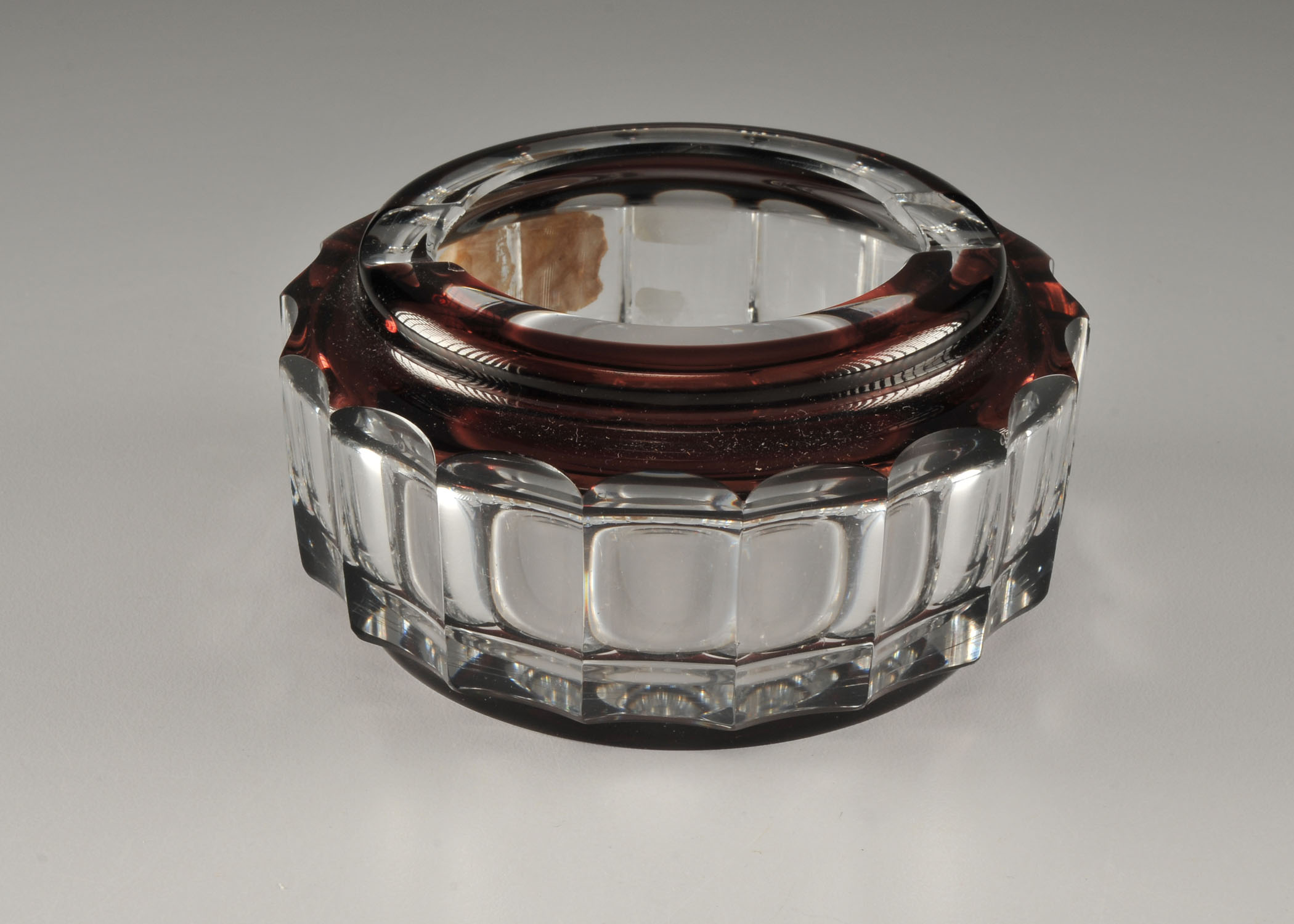 Val St. Lambert Crystal Ashtray