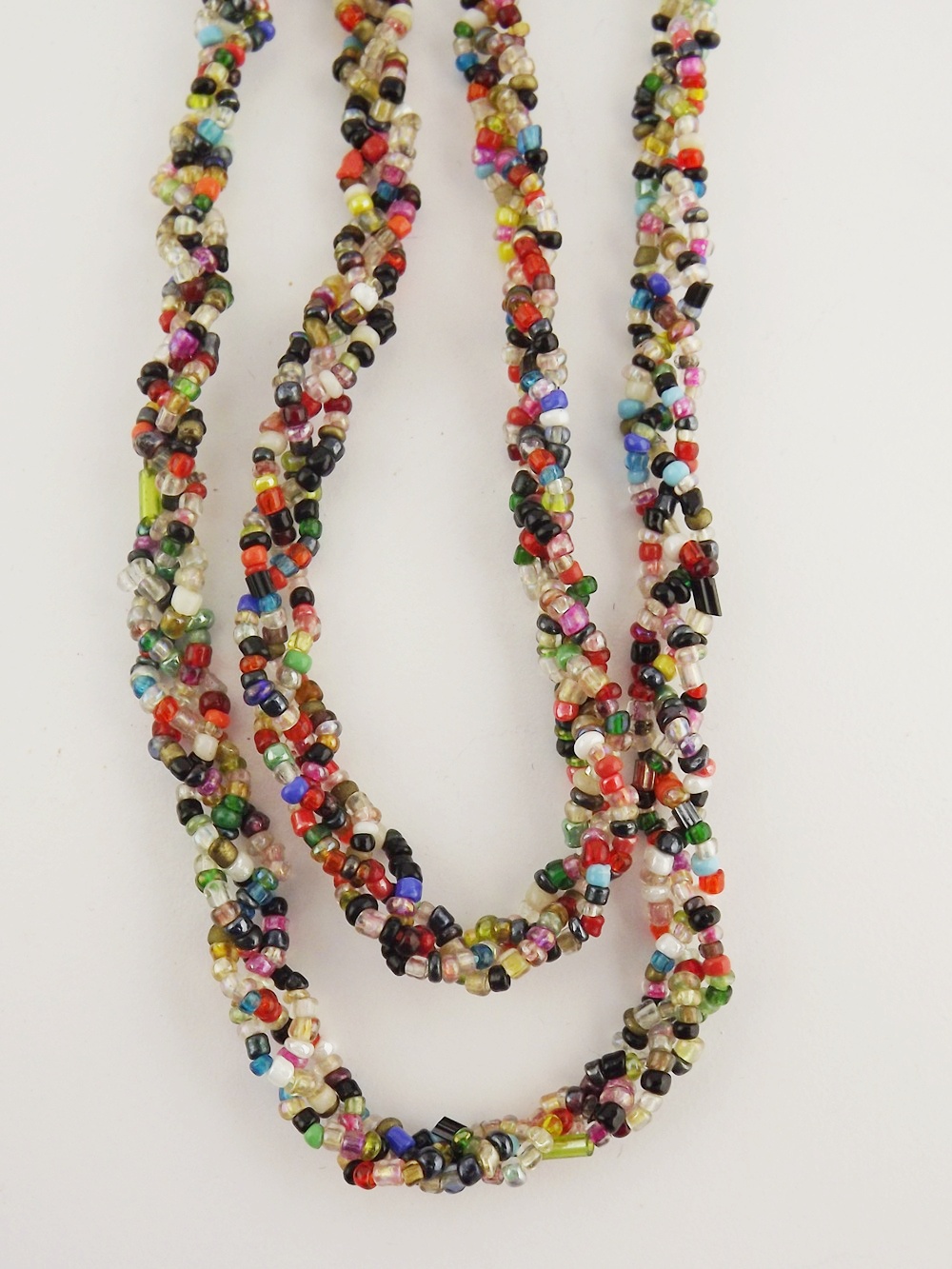 Vintage Geometric Beaded Bag