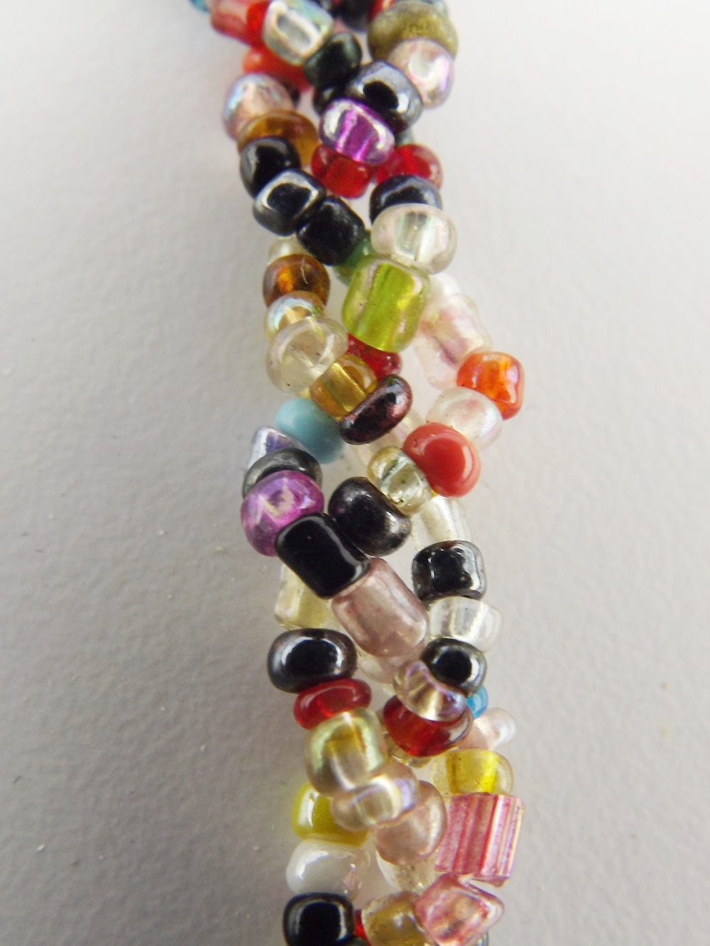 Vintage Geometric Beaded Bag