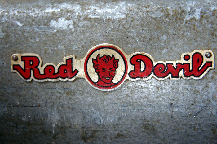 Vintage Red Devil Floor Buffer