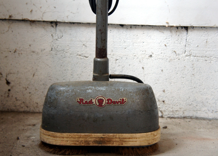 Vintage Red Devil Floor Buffer