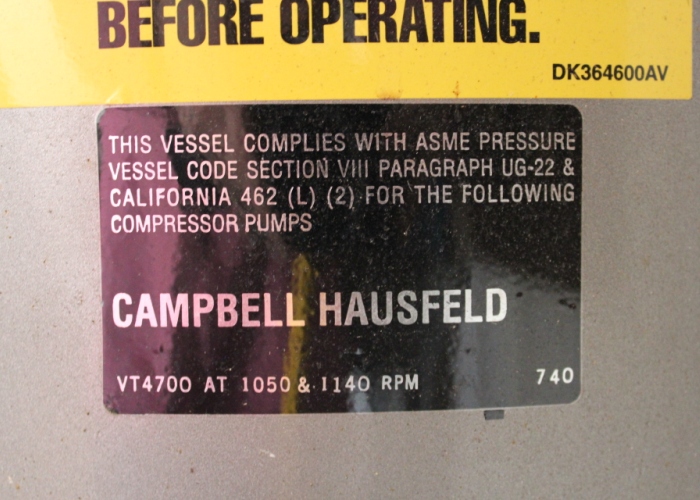 Hausfeld Cast Iron Air Compressor