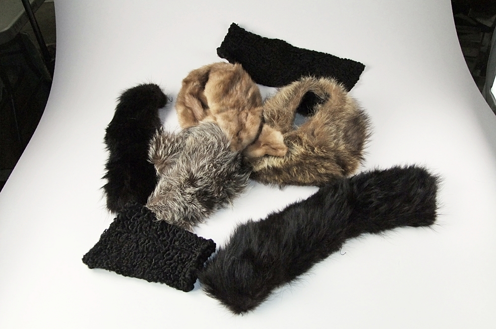 Vintage fur collars