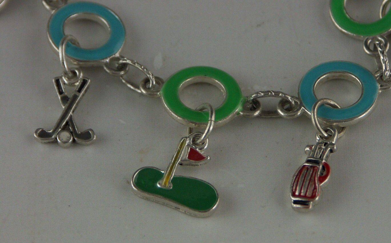 Golf Charm Bracelet