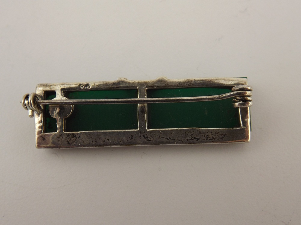 Vintage Rhinestone and Green Stone Jewelry