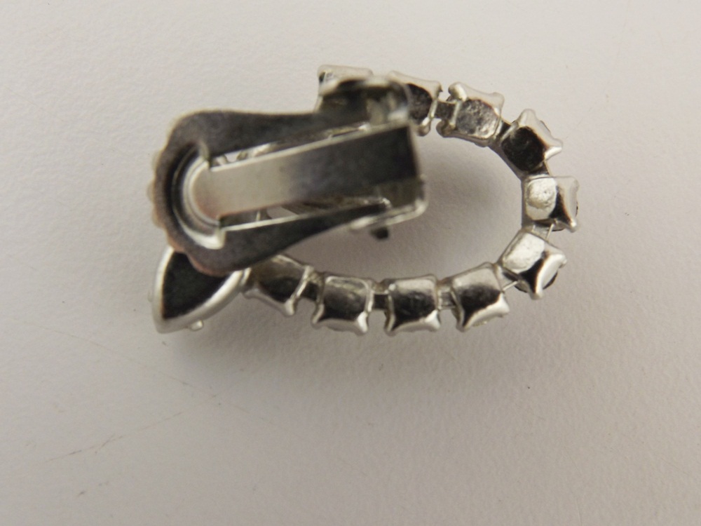 Vintage Rhinestone and Green Stone Jewelry